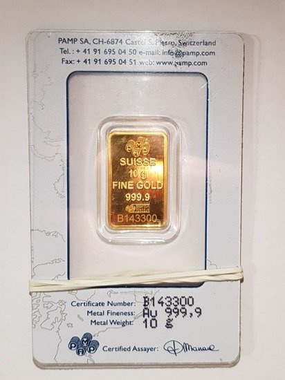 10 grammi Pamp Fortuna Danneggiato CertiPack