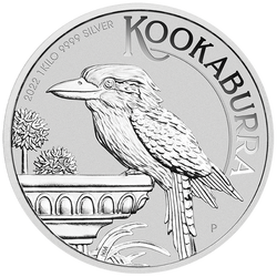 Kookaburra 1000 gramů stříbra 2022