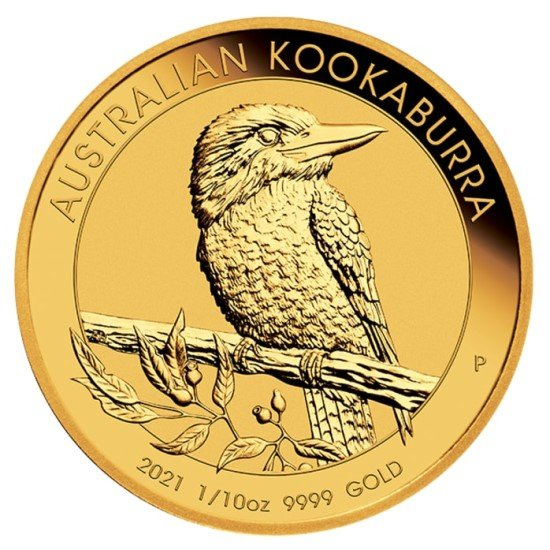 Kookaburra 1/10 oncia d'oro 2021