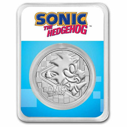 Niue: Sonic The Hedgehog 1 unce stříbra 2022 Slab