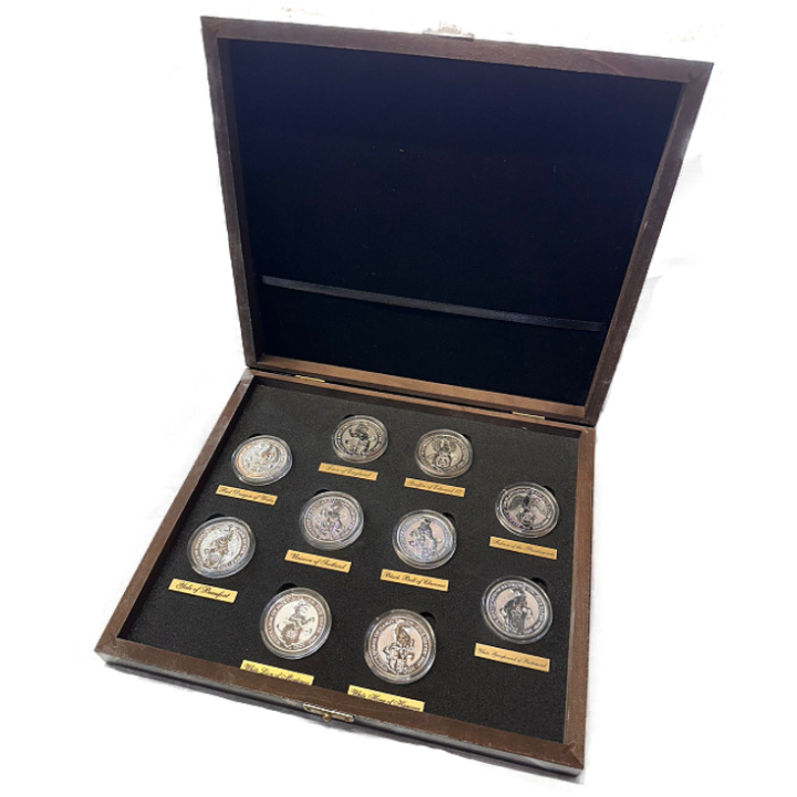 The Queen’s Beasts: Set of 10 coins 2 oz Silver 2016-2020