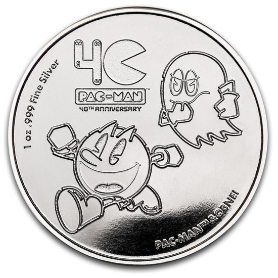 Niue: 40. výročí vzniku hry PAC-MAN 1 unce stříbra 2020 Proof