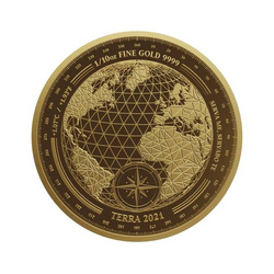 Tokelau : Terra 1/10 once d'or 2021 Prooflike