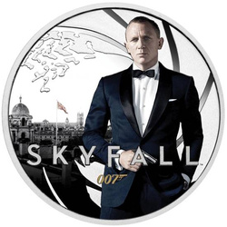 Tuvalu: Skyfall kolorowany 1/2 uncji Srebra 2022 Proof