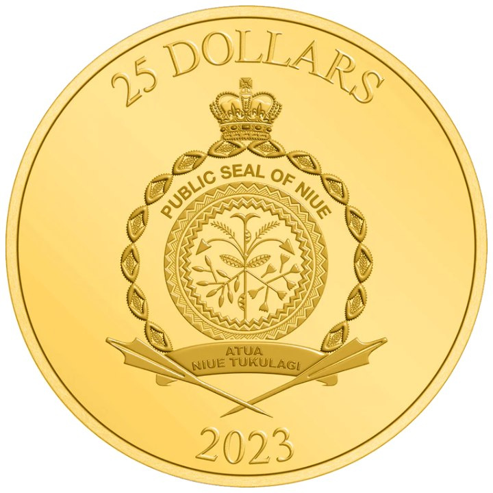 Niue: Pán prstenů – Mordor 1/4 unce zlata 2023 Proof
