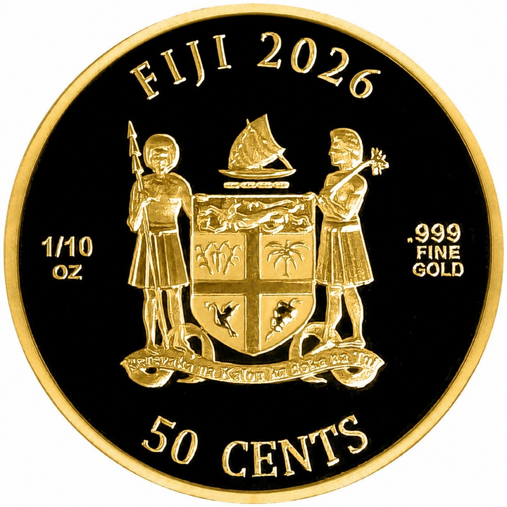 Monedă de Aur Cats 1/10 uncie de Aur 2026 Prooflike