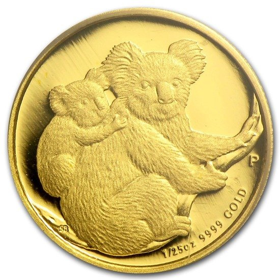 Koala 1/25 uncia arany 2008 Proof
