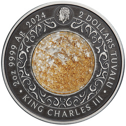 Tuvalu: Alicanto pozłacany 2 uncje Srebra 2024 Antiqued Coin