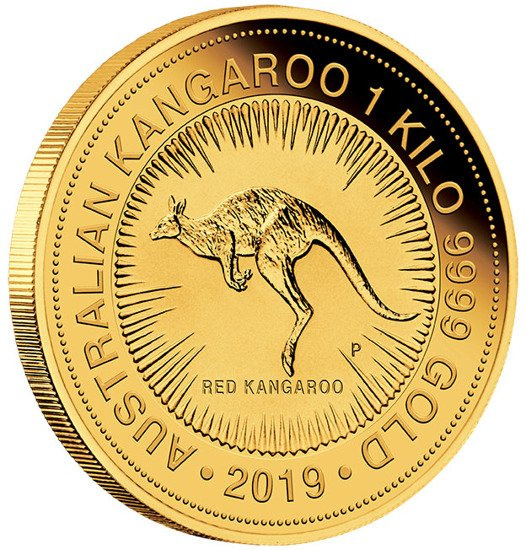 Australský klokan 1000 gramů zlata 2019