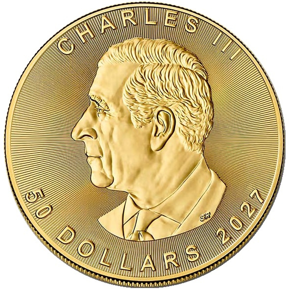 Moneda de oro Maple Leaf canadiense 1 onza de oro 2027