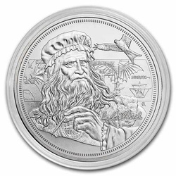 Niue: Icons of Inspiration: Leonardo da Vinci 1 oz Silver 2021