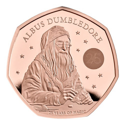 Harry Potter: Albus Dumbledore 50p zlato 2023 Proof