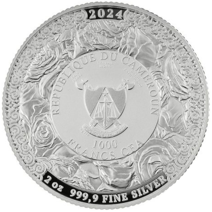 Kamerun: The Witcher Book Series - Blut der Elfen 2 oz Silber 2024 Münze