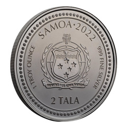 Samoa : Light of Christ 1 once d'argent 2022 Black Rhodium Proof