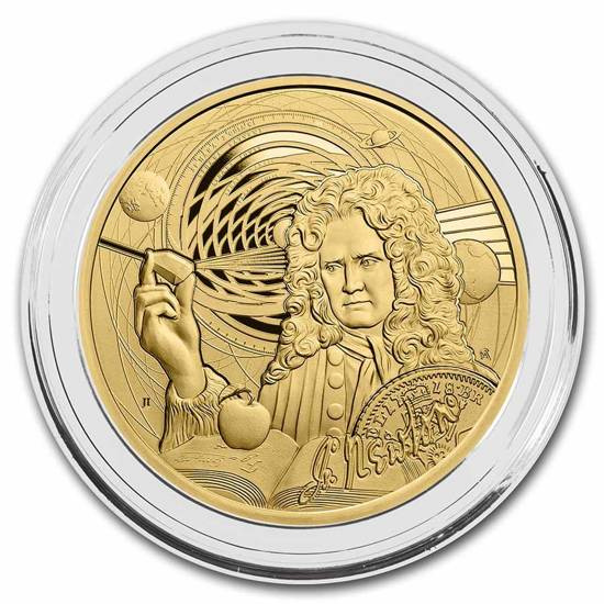 Niue: Icons of Inspiration: Isaac Newton 1 oz Gold 2022
