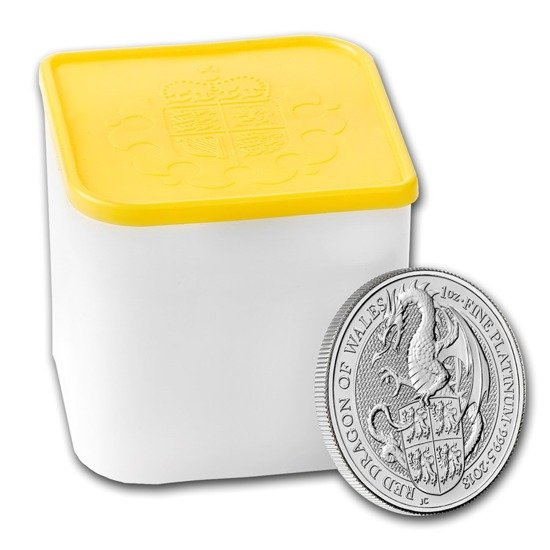 The Queen’s Beasts: The Red Dragon of Wales 1 oz Platinum 2018