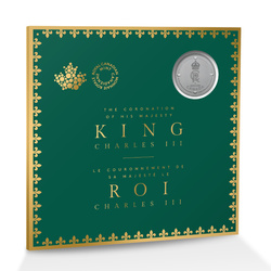 Canada: His Majesty King Charles III's Royal Cypher $5 Silver 2023 Matte Proof 