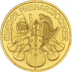 Wiedeński Filharmonik 1/4 uncji Złota 1991