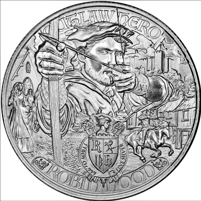 Niue: Robin Hood 1 oz Silber 2021