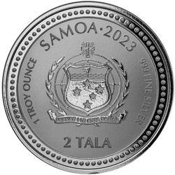 Samoa: Seahorse 1 oz Silver 2023 Prooflike Coin
