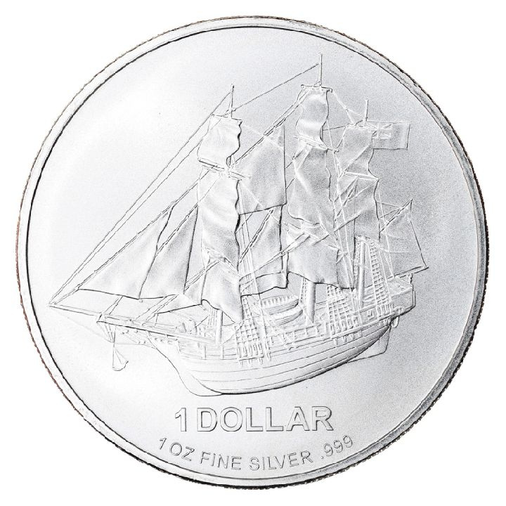 Cook Islands HMS Bounty 1 uncja Srebra 2010