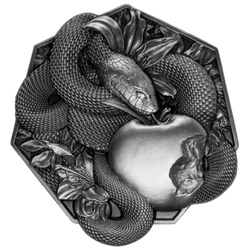 Original Sin 2 uncje Srebra 2023 Stackable High Relief Antiqued