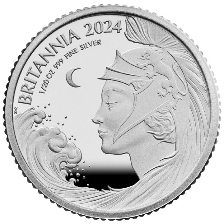 Set di 6 monete Britannia Argento 2024 Proof