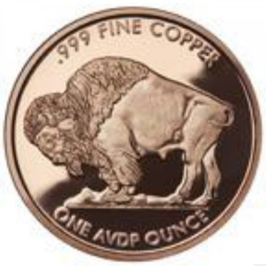 Indian Head Buffalo 1 unce mědi