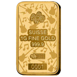 Pamp Gold Bar: Fender 80th Anniversary 1 gram Gold 2026