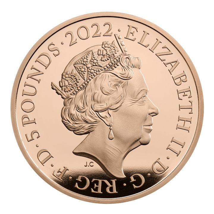 Tutankhamun Discovery 100. rocznica £5 Złoto 2022 Proof