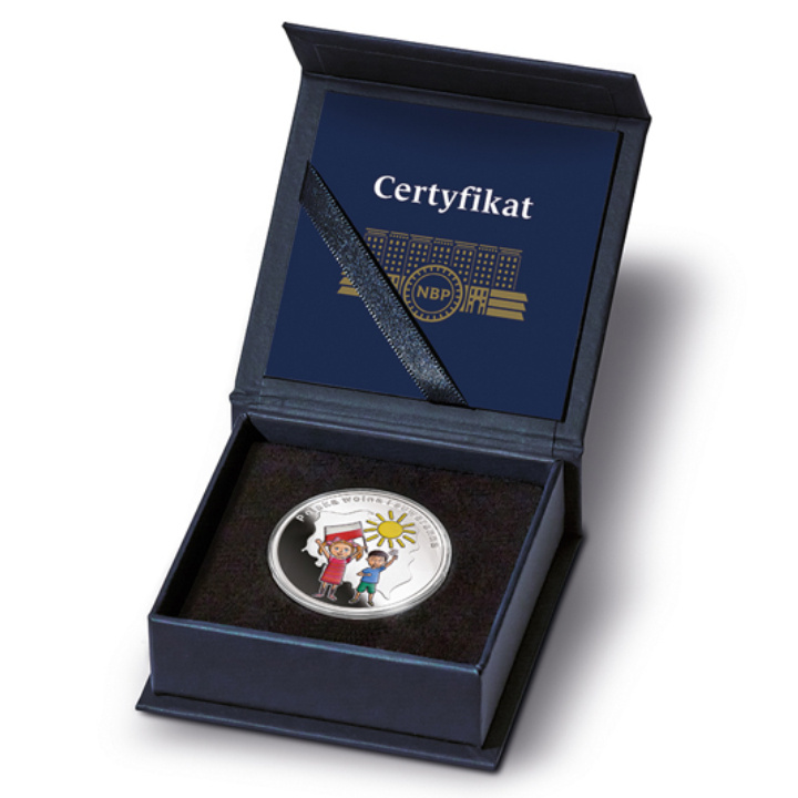 Credo nella Polonia - Polonia libera e sovrana colorata 10 zł Srebro 2024 Proof