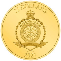 Niue: The Lord of the Rings - Mordor 1/4 uncji Złota 2023 Proof