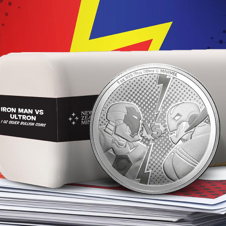 Niue: Marvel - Iron Man vs. Ultron 1 onza de plata 2025