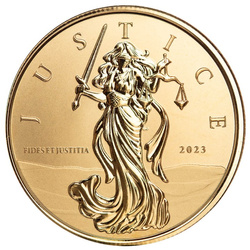 Gibraltar: Lady Justice 1 oz Gold 2023 Proof