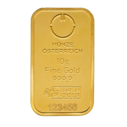 Goldbarren 10g Gold Austrian Mint