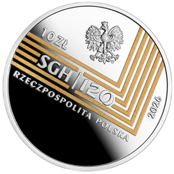 Silver Coin 120th Anniversary of the Warsaw School of Economics 10 zloty Silver 2026 Proof Folder/Case