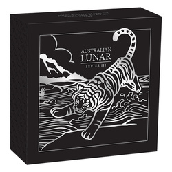 Lunar III: Año del Tigre 1 oz Plata 2022 Proof