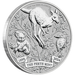 Perth Mint 125. rocznica powstania 1 uncja Platyny 2024