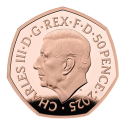 Set di 5 monete Regno Unito Oro 2025 Proof Commemorative Coin