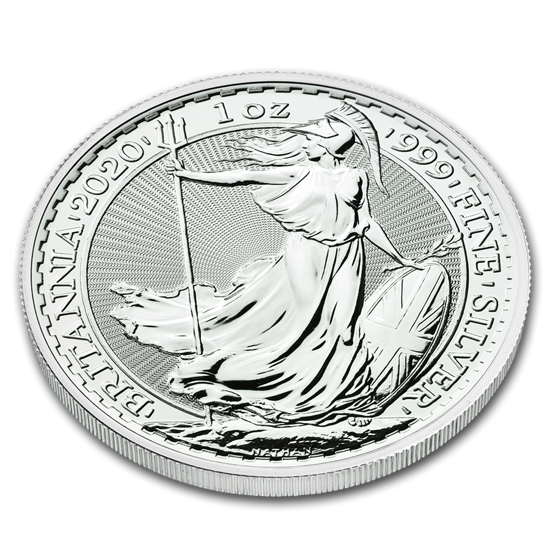 Britannia 1 oz Plata 2020 PAQUETE DE 250 PAQUETES
