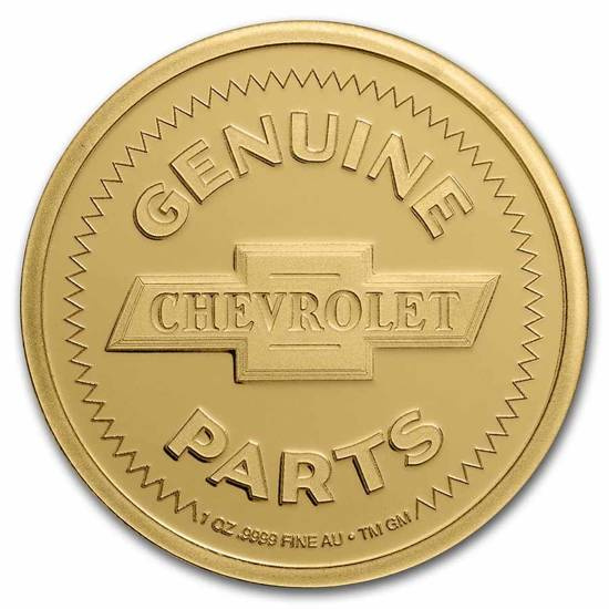 Chevrolet Genuine Parts Logo (1934-1940) 1 oz Gold Certipack