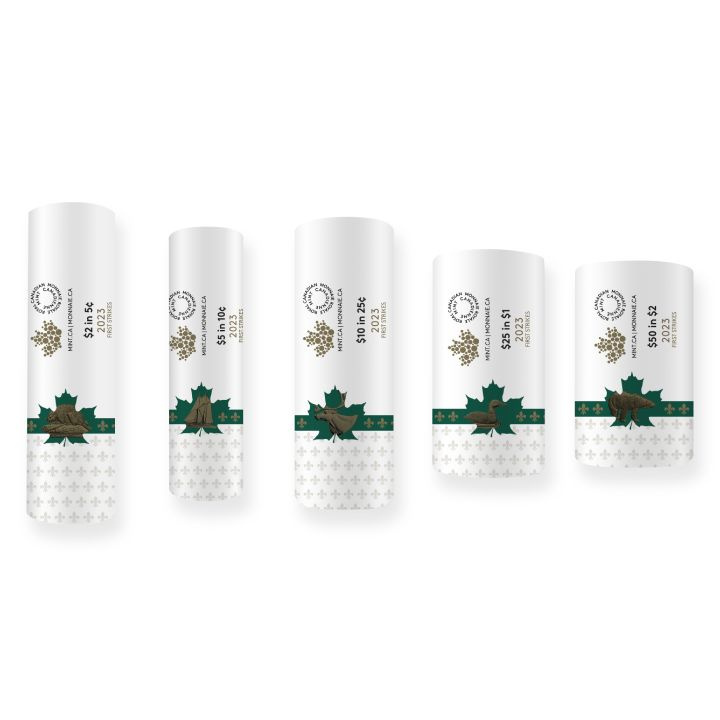 Set Canada: Edizione da collezione - Re Carlo III 5 x Rotolo avvolto 2023