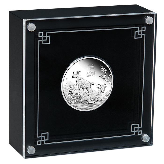 Perth Mint: Lunar III - Year of the Goat Silver Coin 1/2 oz Silver 2027 Proof
