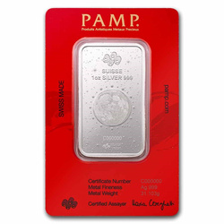 Lingot Pamp Année du serpent - Légende du serpent blanc 1 once d'argent 2025
