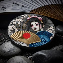 Niue: Geisha colorata/dorata 2 once d'argento 2025 Moneta anticata