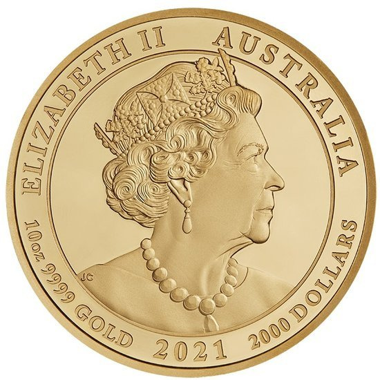Diamantový kůň 10 uncí zlata 2021 Proof