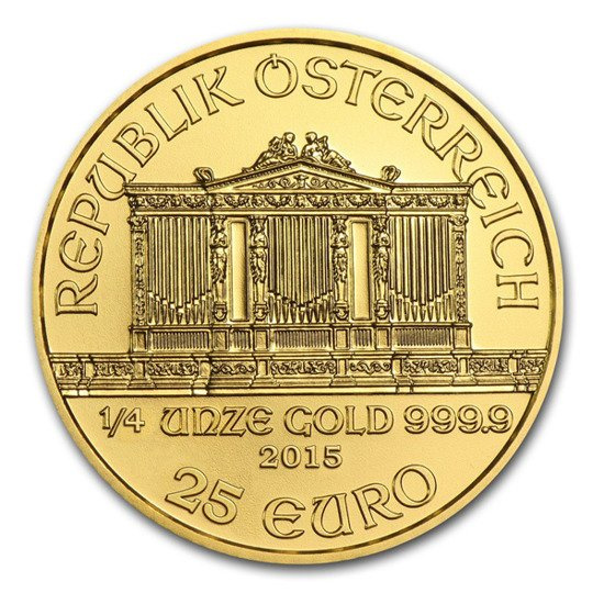 Bécsi Filharmonikusok 1/4 uncia arany 2015