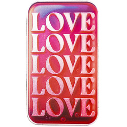 Scottsdale Mint Love Love Love.. coloured 1 oz Silver Bar
