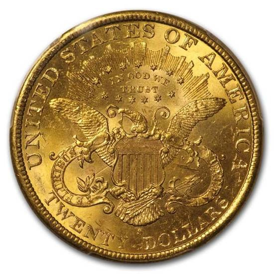 1897-S $20 Liberty Gold Double Eagle MS-61 PCGS