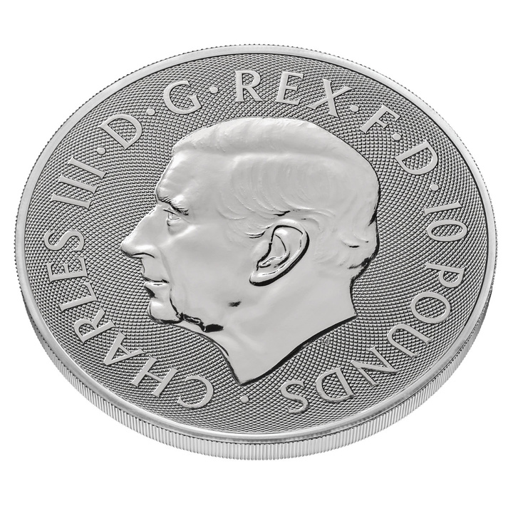 The Royal Tudor Beasts: Queen's Lion 10 onzas de Plata 2026